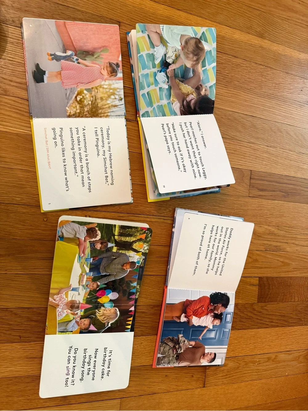 Children's Board Book Set - Colorful Photo Story Covers
